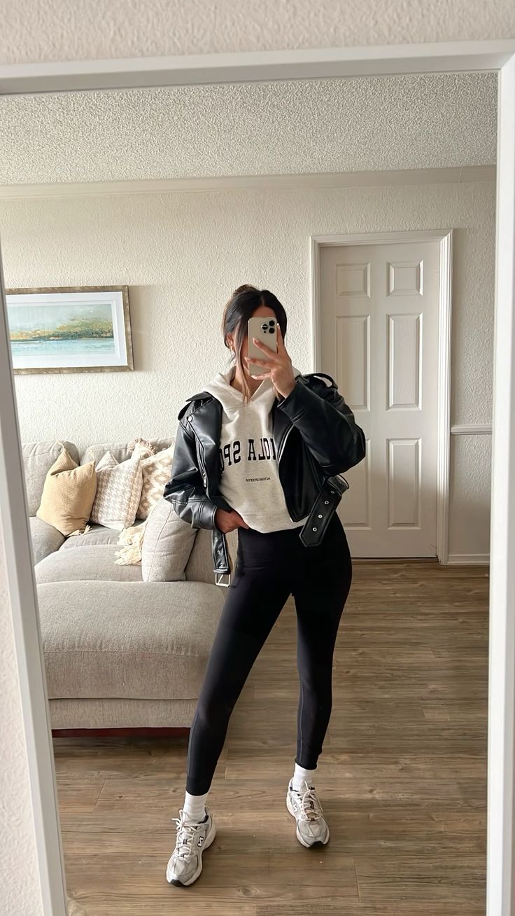 Sporty Leather Look for a Hockey Game